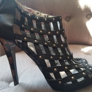 Baby Phat caged booties